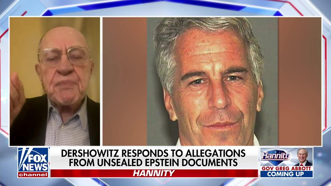 Alan Dershowitz reacts to being named in Jeffrey Epstein docs