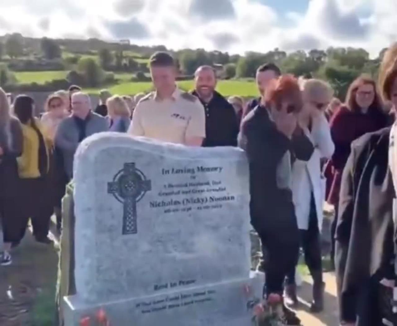 An Irishman had the last laugh at his funeral with a gag from beyond the grave