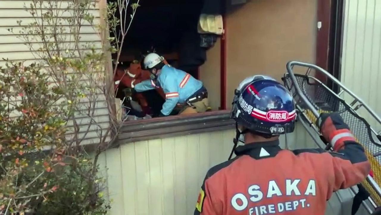 Octogenarian woman rescued from rubble after Japan earthquake