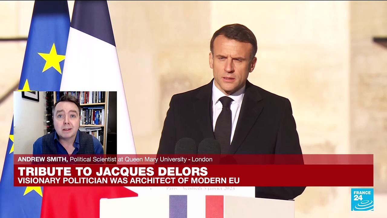 REPLAY: French President Emmanuel Macron pays tribute to Jacques Delors