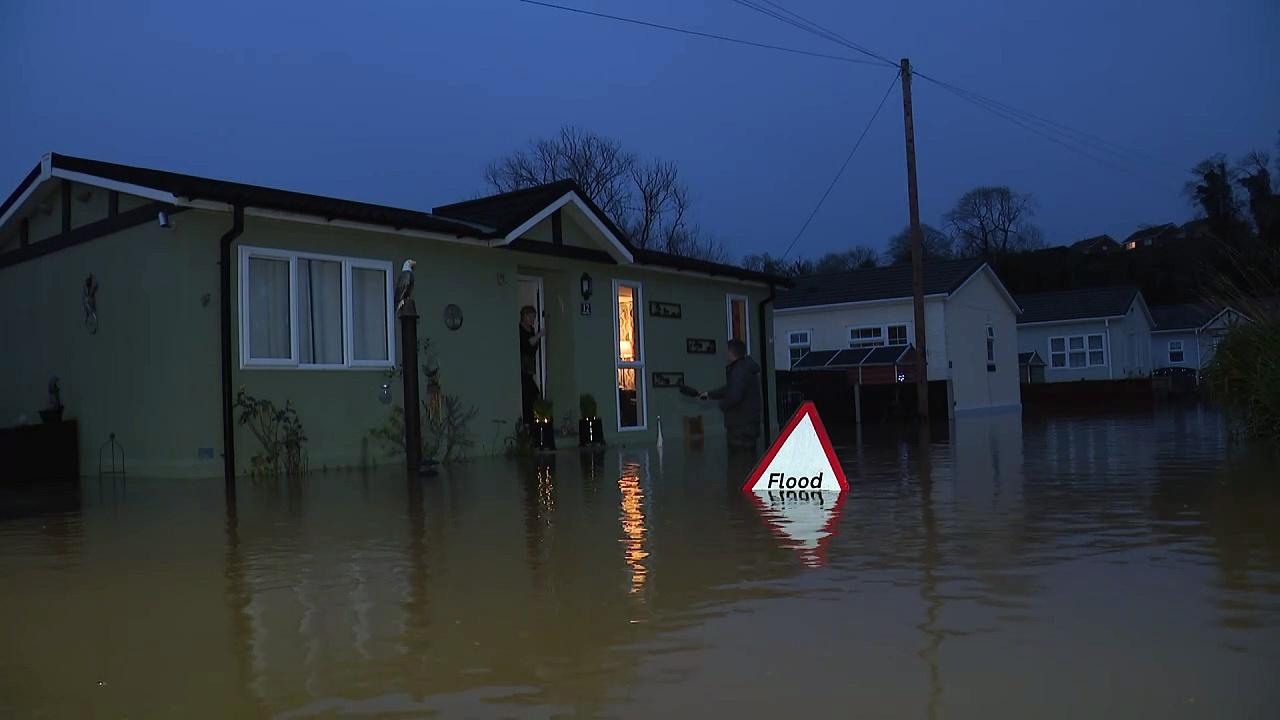 Hundreds of homes flooded in England following Storm Henk