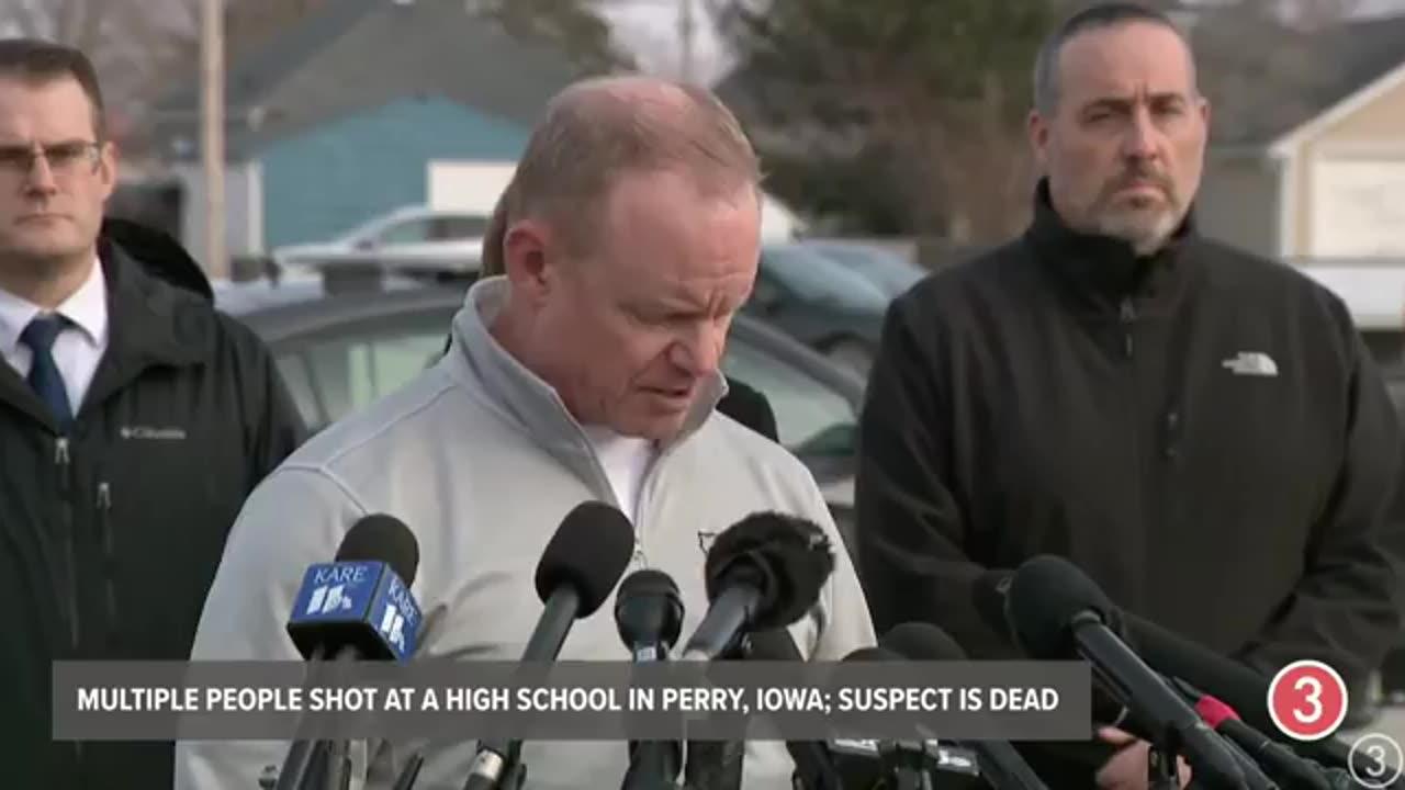 Iowa police confirm that 17-year-old Dylan Butler was the shooter at Perry High School.