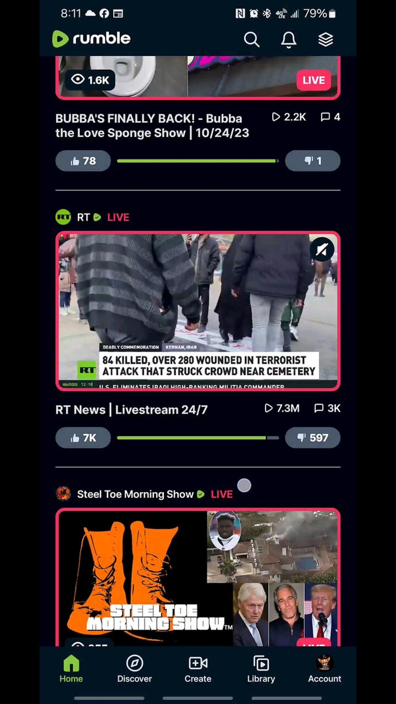 Changing Steaming quality on the Rumble App One News Page VIDEO