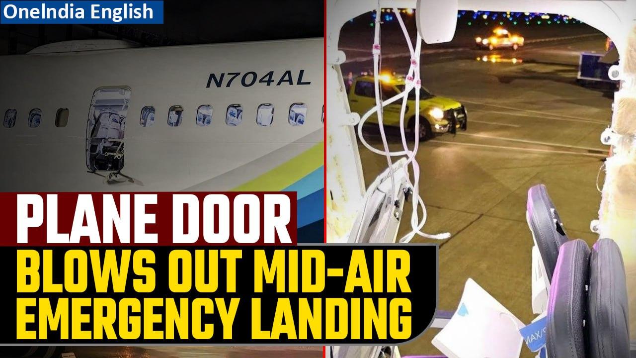 Passenger Captures Boeing Plane Door Blowing Out Mid-Air, Makes Emergency Landing| Oneindia News