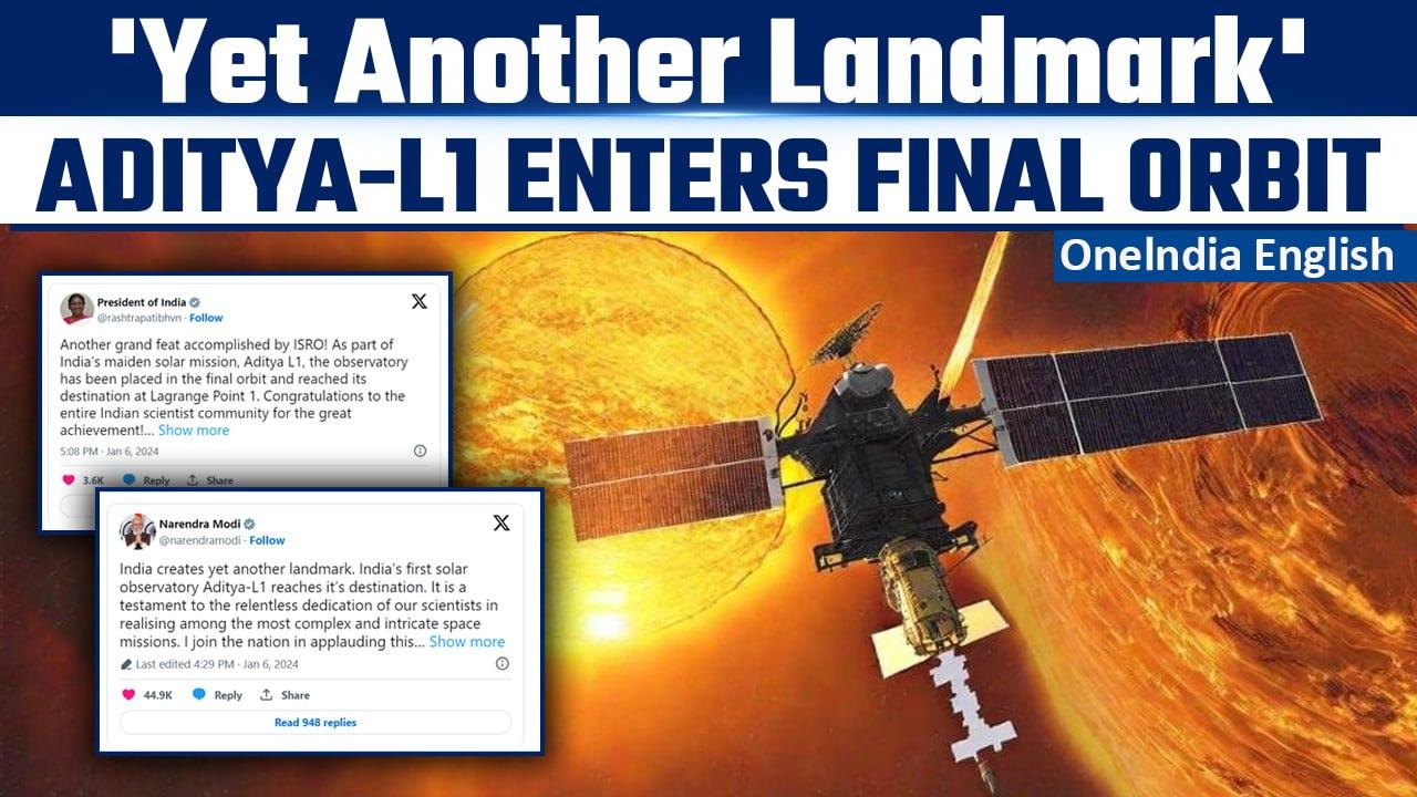 Aditya-L1 successfully enters final halo orbit; ‘yet another landmark,’ says PM Modi | Oneindia News