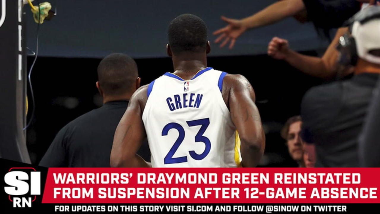 Warriors’ Draymond Green Reinstated From Suspension After 12-Game Absence