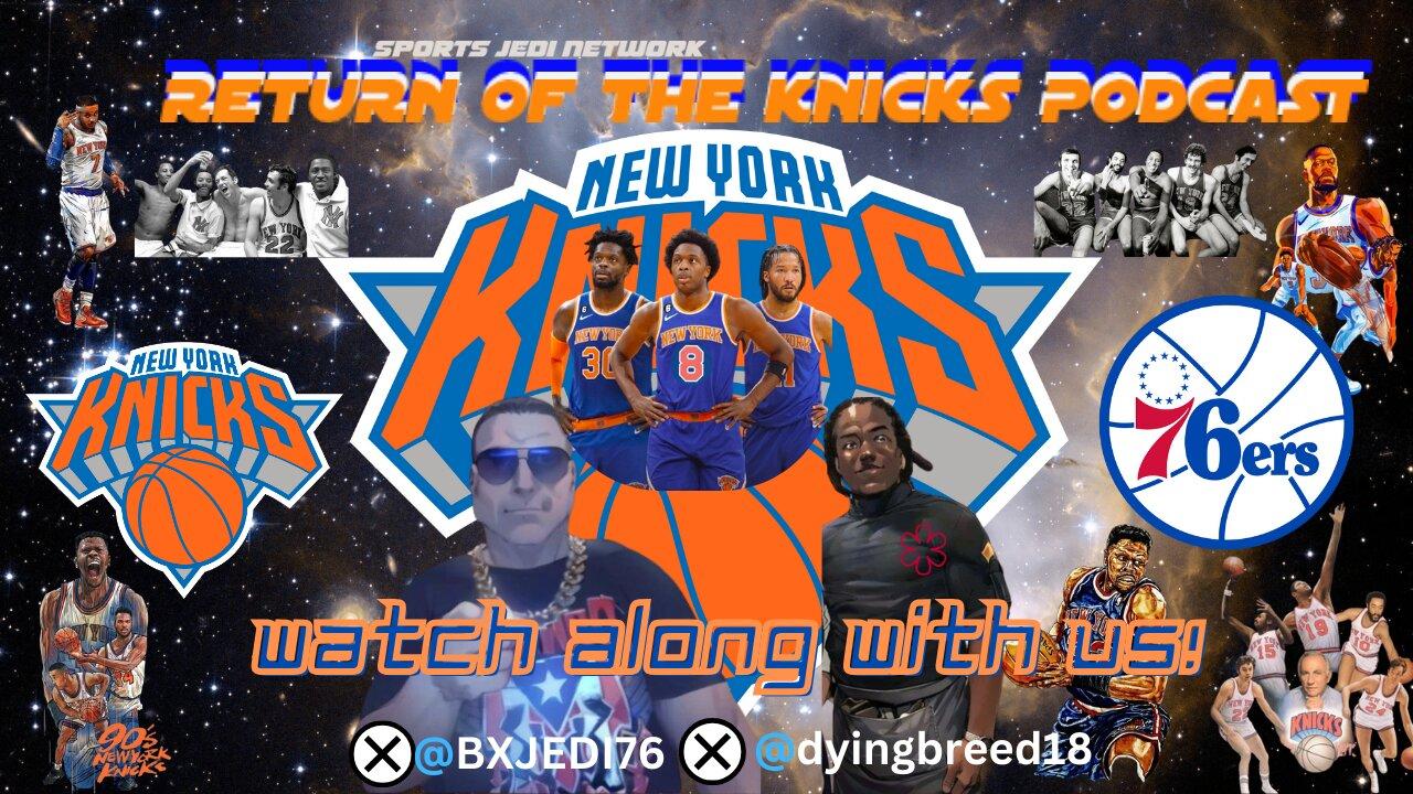 🏀WATCH ALONG & REACT WITH US NBA KNICKS VS 76ers LIVE WHO WILL WIN?