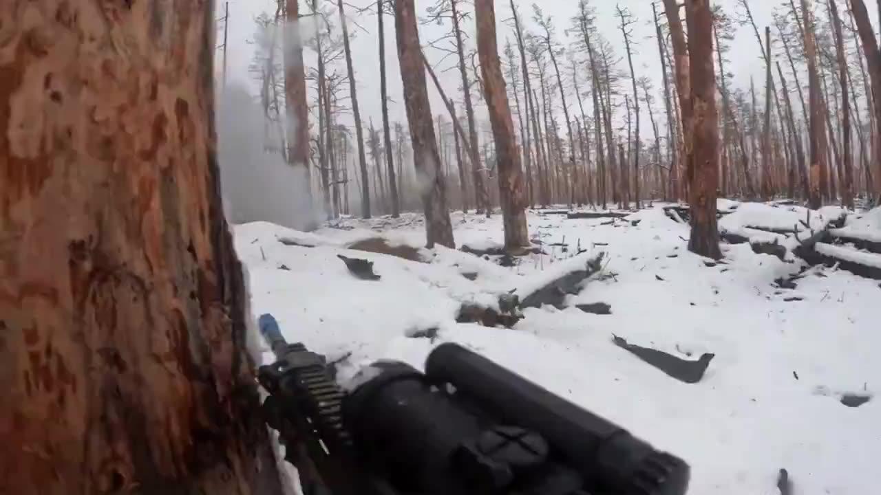AZOV storms russian positions in the Kreminna Forest, Luhansk