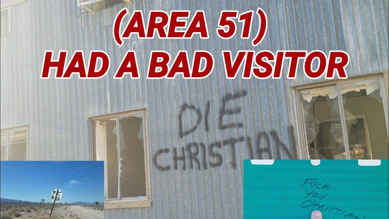 AREA 51 RIDER IS BAD FOR NEVADA, AND AMERICA. VANDALISM IN AMERICA