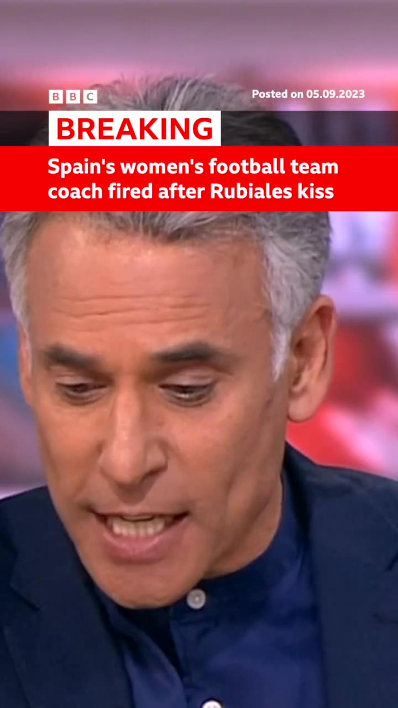 Spain's World Cup -Winning Coach Jorge Vilda has been sacked. #Shorts # Womens Football # BBC News