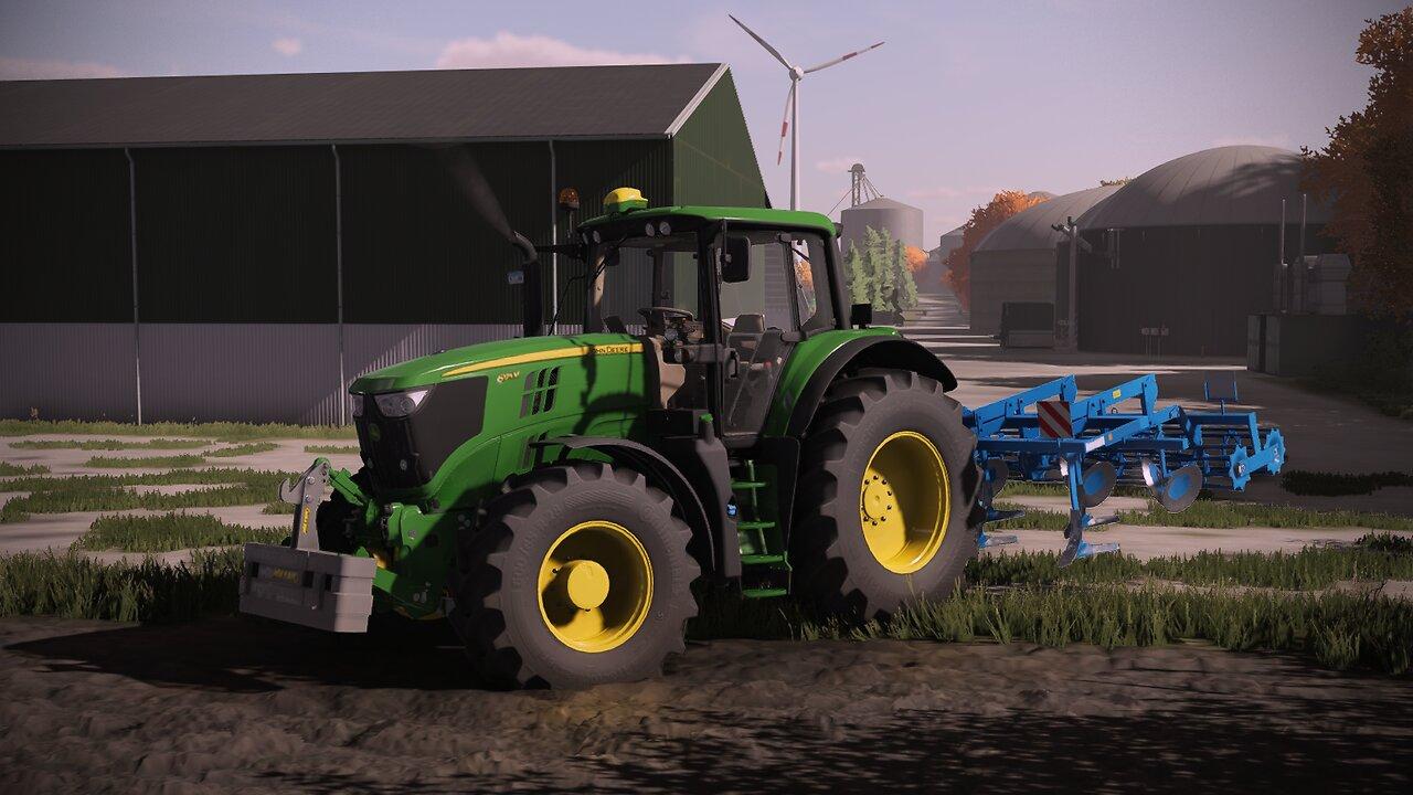 Farming Simulator John Deere 6195M & Lemken Smaragd 9/400K | Elmcreek | Engine Sound