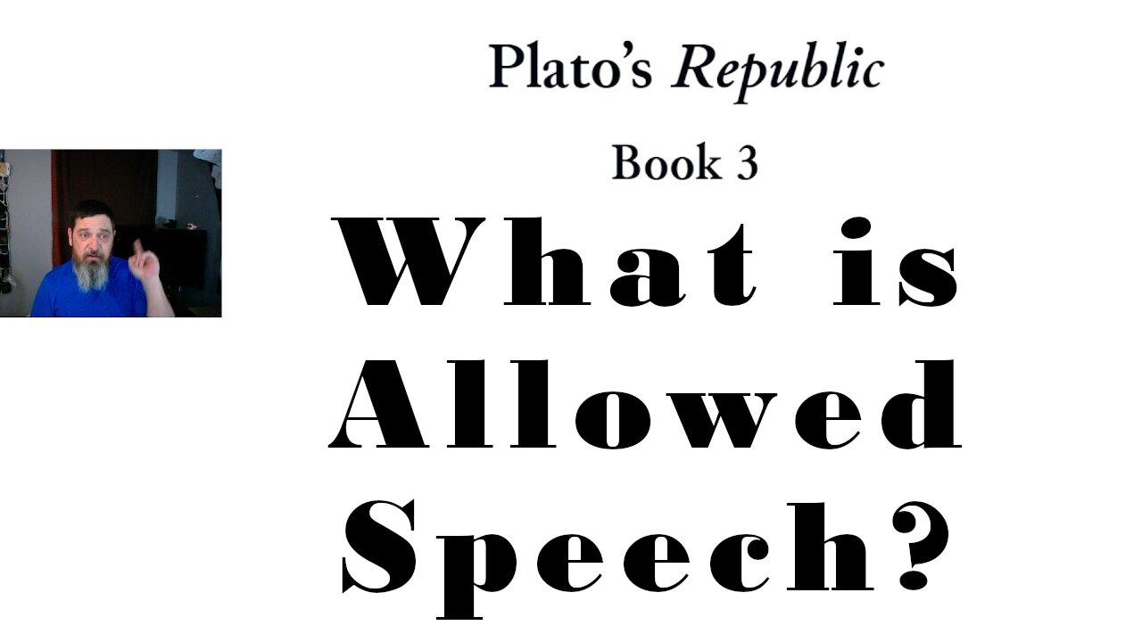 What Kind of Speech Should Be Allowed? Jack of Trades (Plato's Republic Bk.3 pt.1)