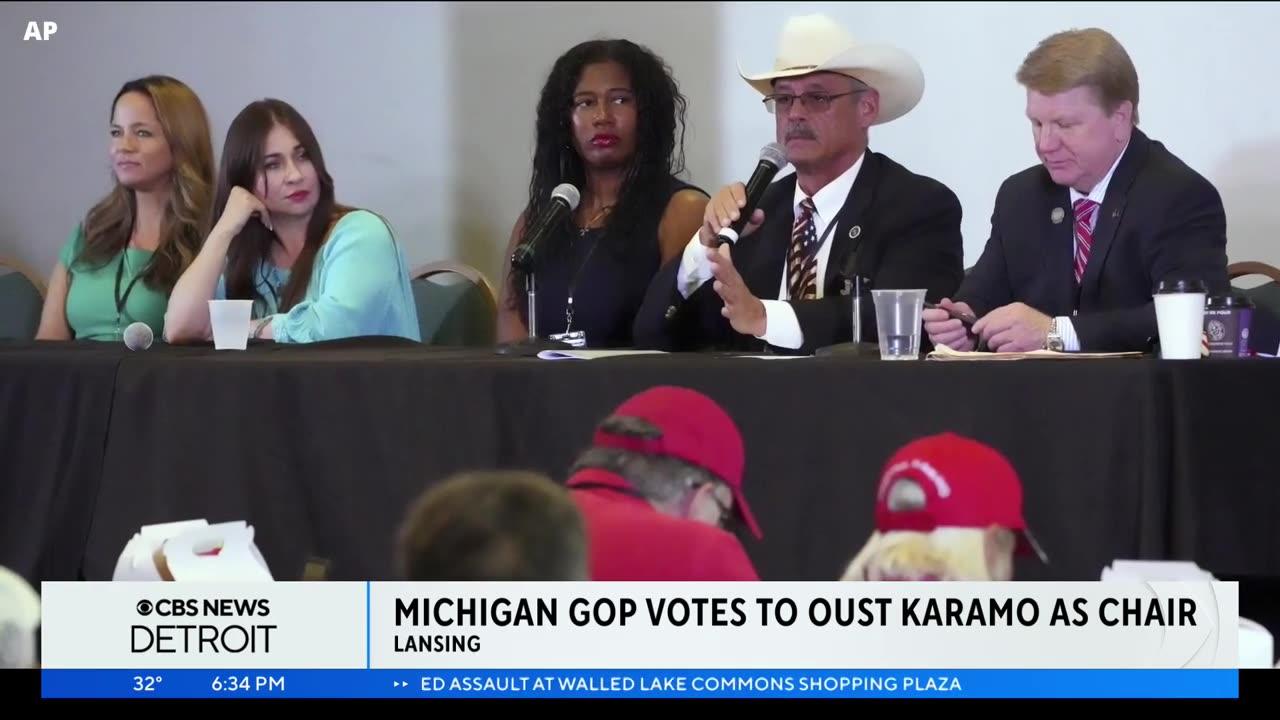 Michigan GOP vote to remove kristiana Karamo as chair