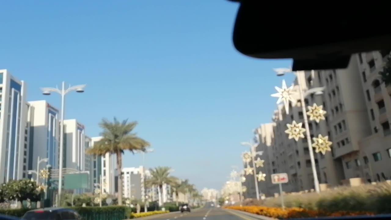 Dubai, United Arab Emirates driving view