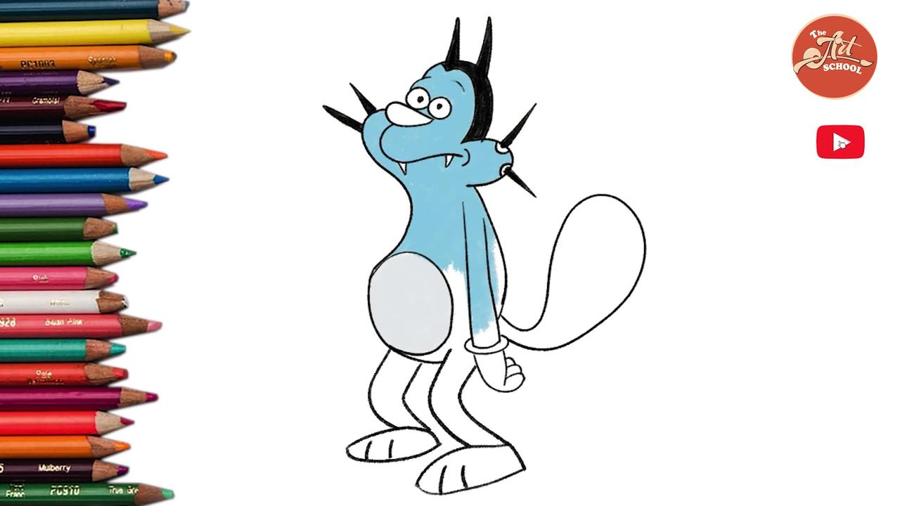 How to Draw Oggy #the_art_school