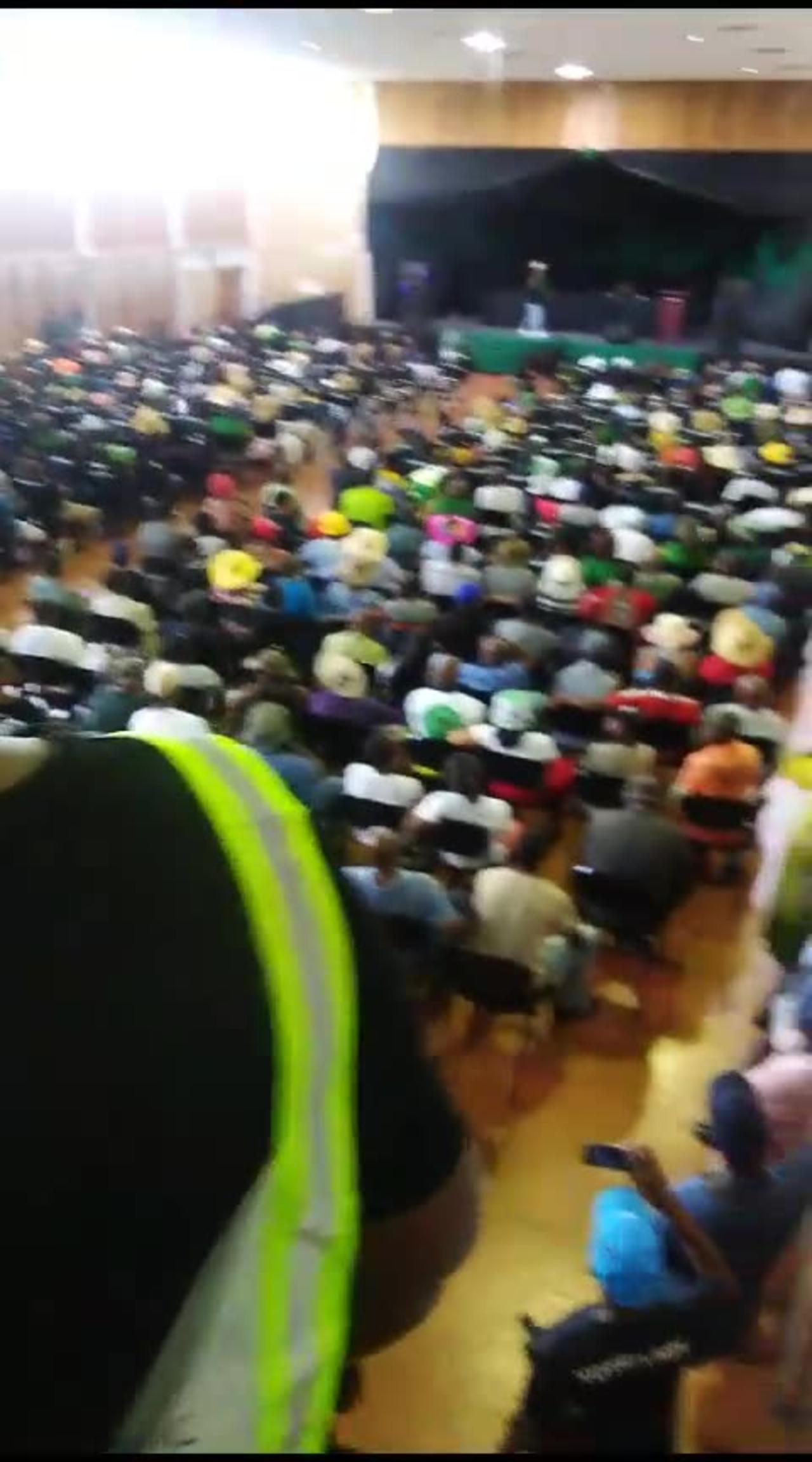 Packed hall in Newcastle for Jacob Zuma