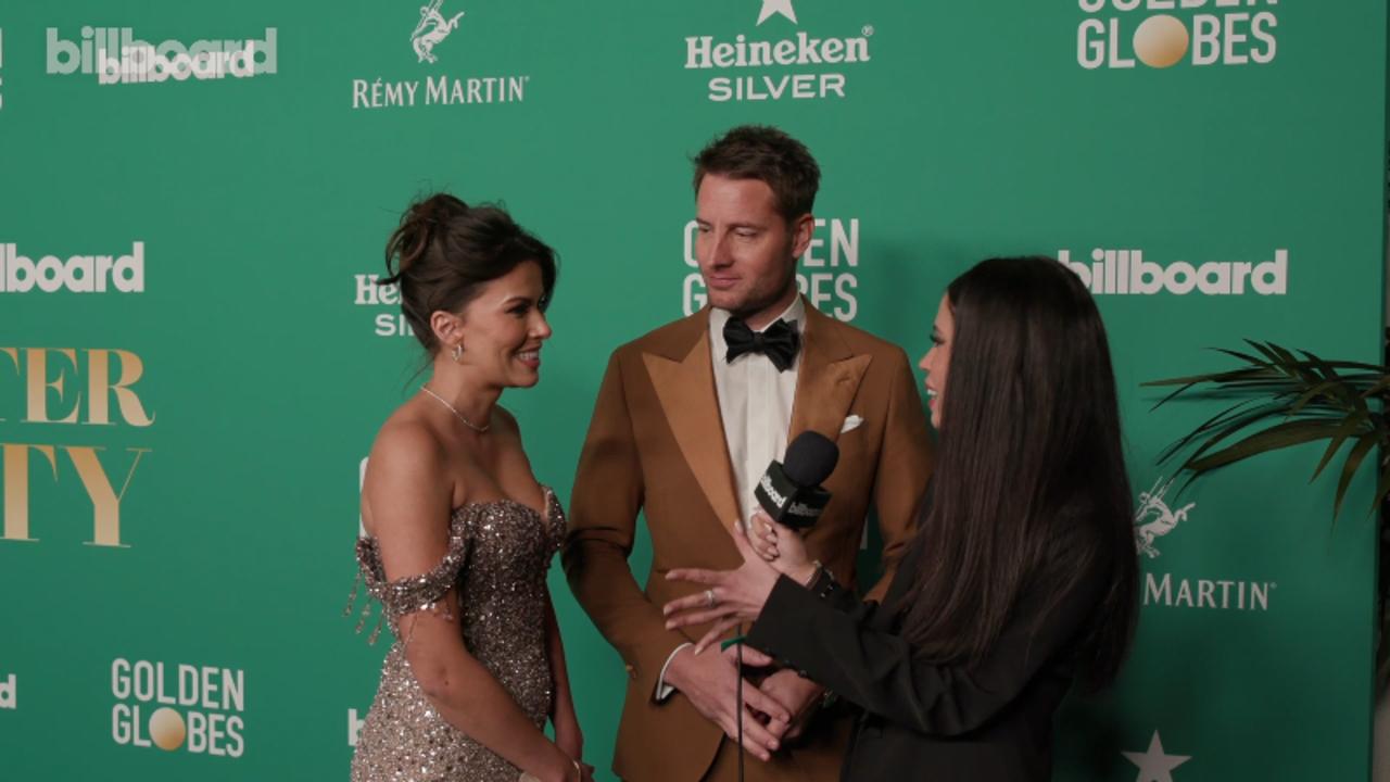 Justin Hartley & Sofia Pernas Talk Lily Gladstone's Win at the Golden Globes, New Year's Resolutions & More  | 2024 Golden Globe