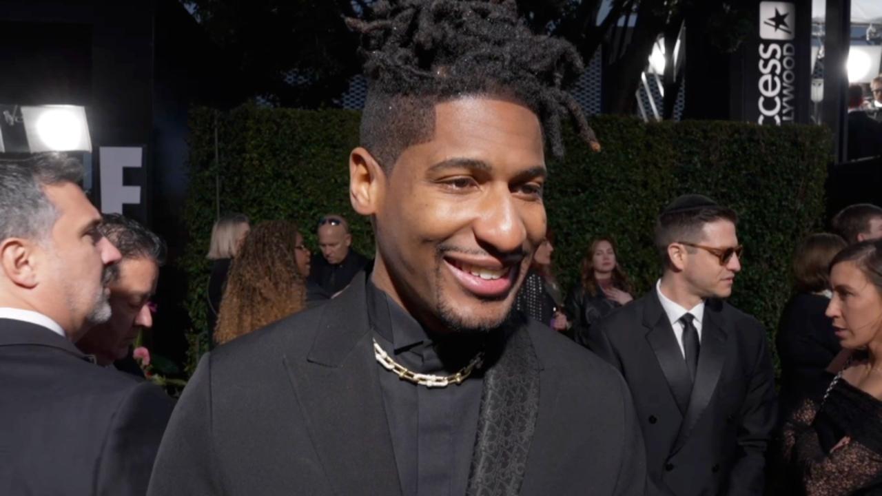 Jon Batiste Calls 'American Symphony' a 'Labor of Love' at the 2024 Golden Globes | THR Video
