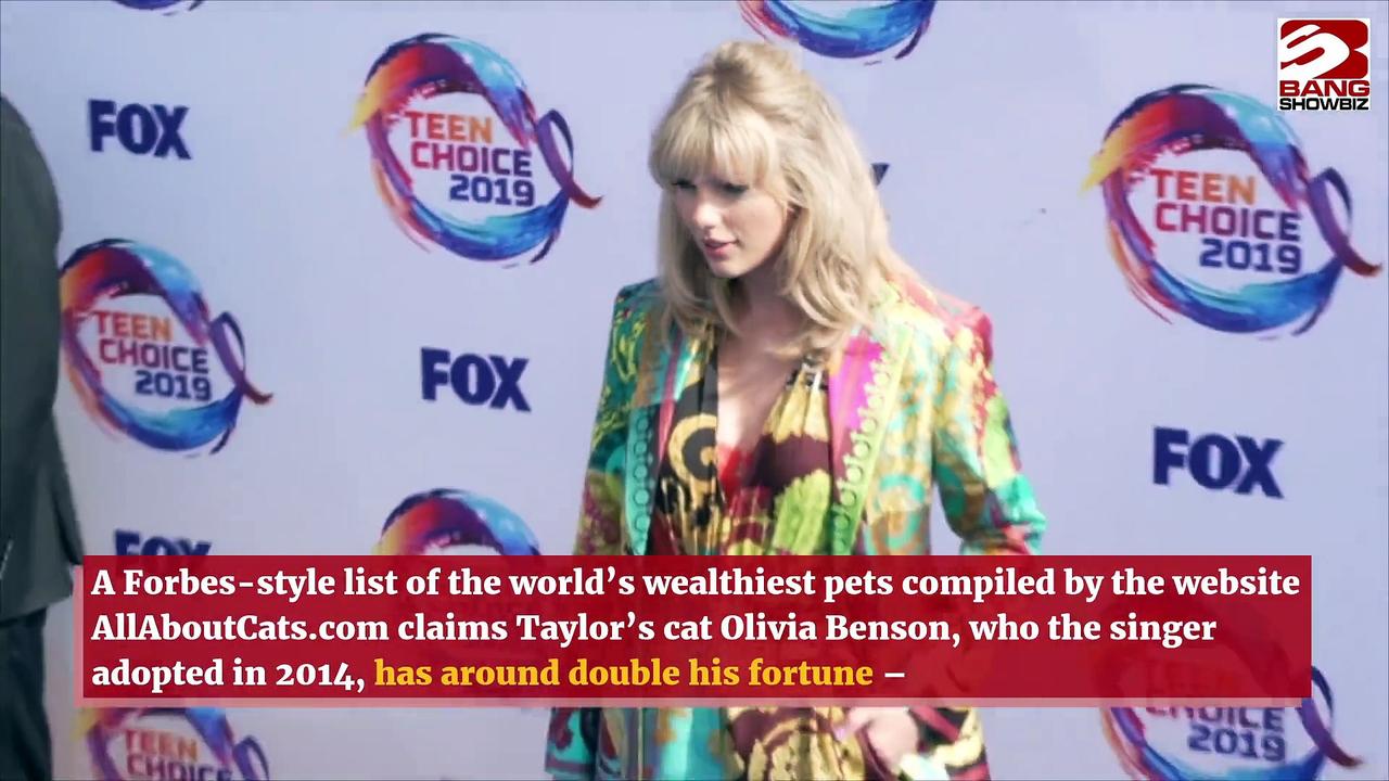 Taylor Swift’s cat ‘TWICE as rich as her boyfriend’