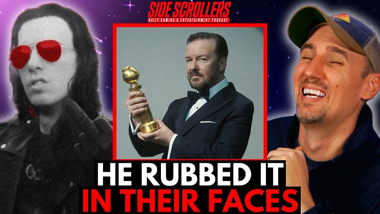Ricky Gervais OWNS Golden Globes, Apple Vision Pro WILL END US | Side Scrollers