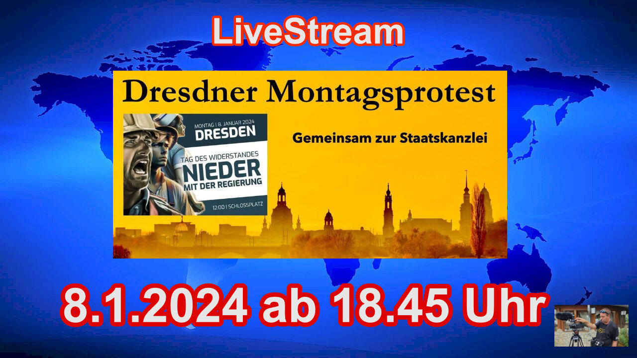 Montagsprotest DRESDEN 8.1.2024