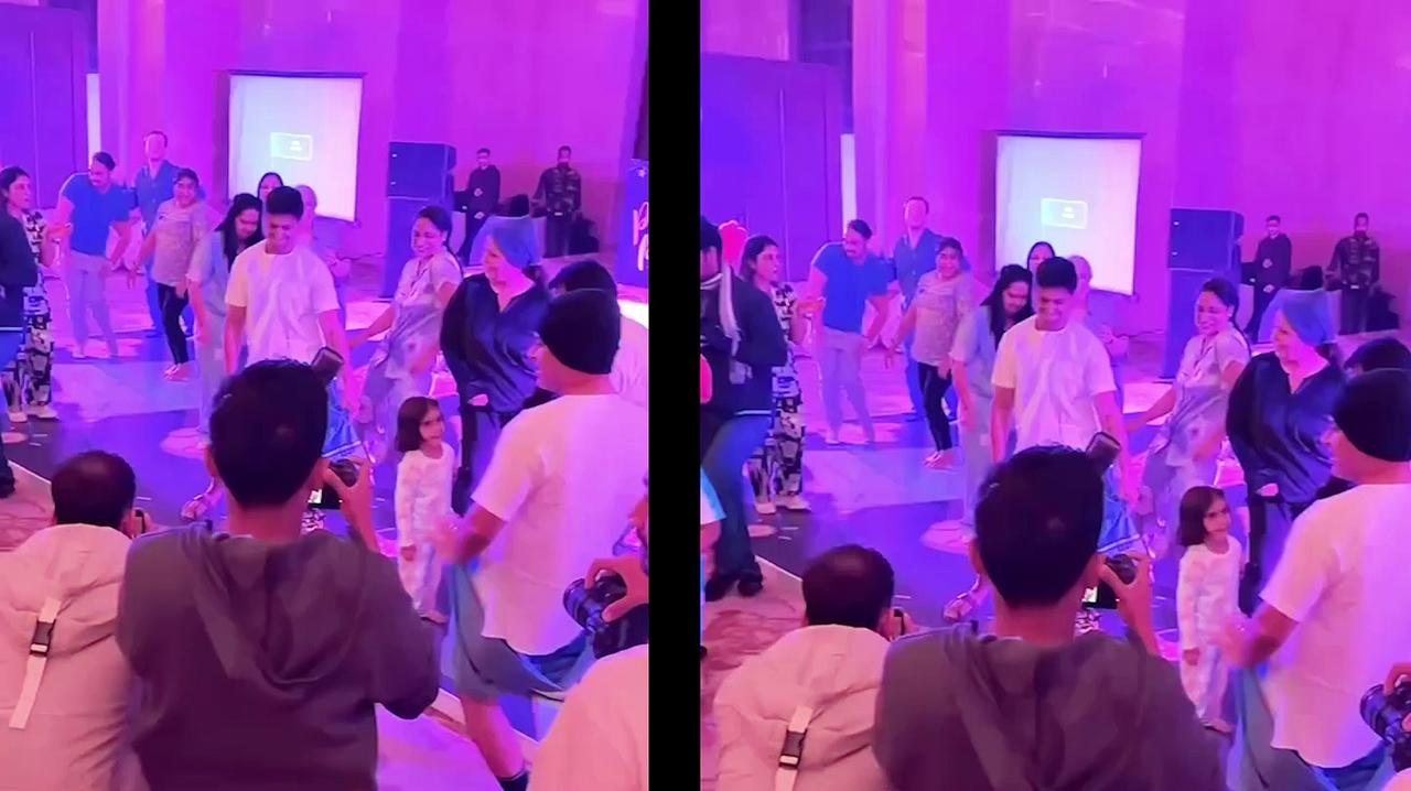 Ira-Nupur’s pajama party Bride’s cute performance; Groom grooves to ‘Lungi Dance’