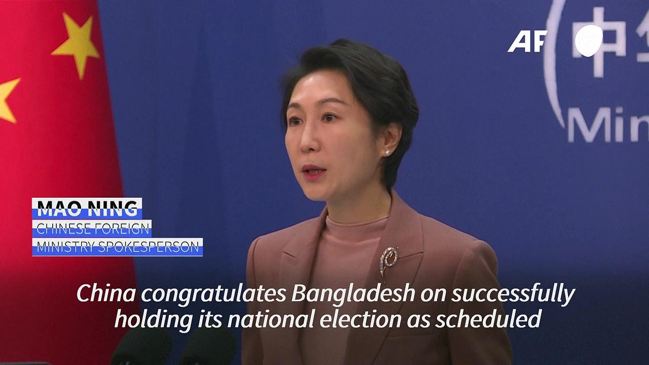 China congratulates Bangladesh ruling party on 'successful' election