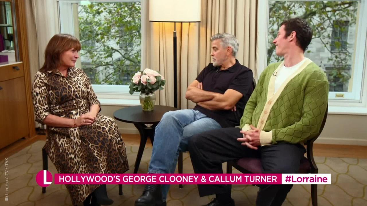 Cheeky George Clooney tells Lorraine Kelly to behave after previous interviews