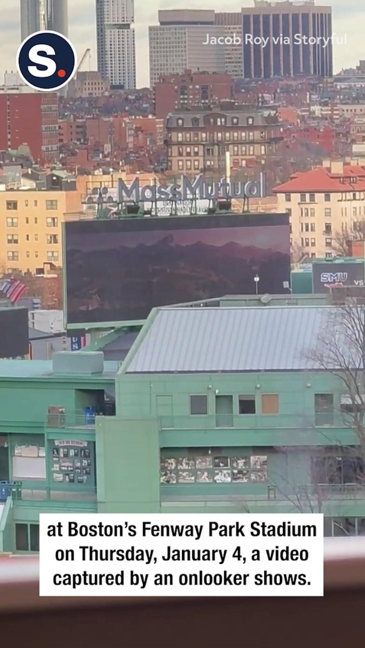 Mystery Fortnite Player Spotted Screening a Game on Fenway Park Jumbotron