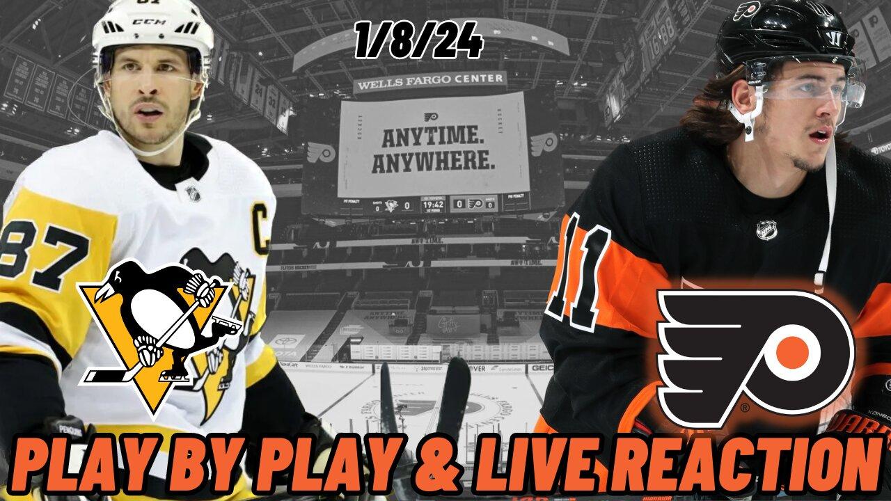 Pittsburgh Penguins vs Philadelphia Flyers Live Reaction | NHL Play by Play | Flyers vs Penguins