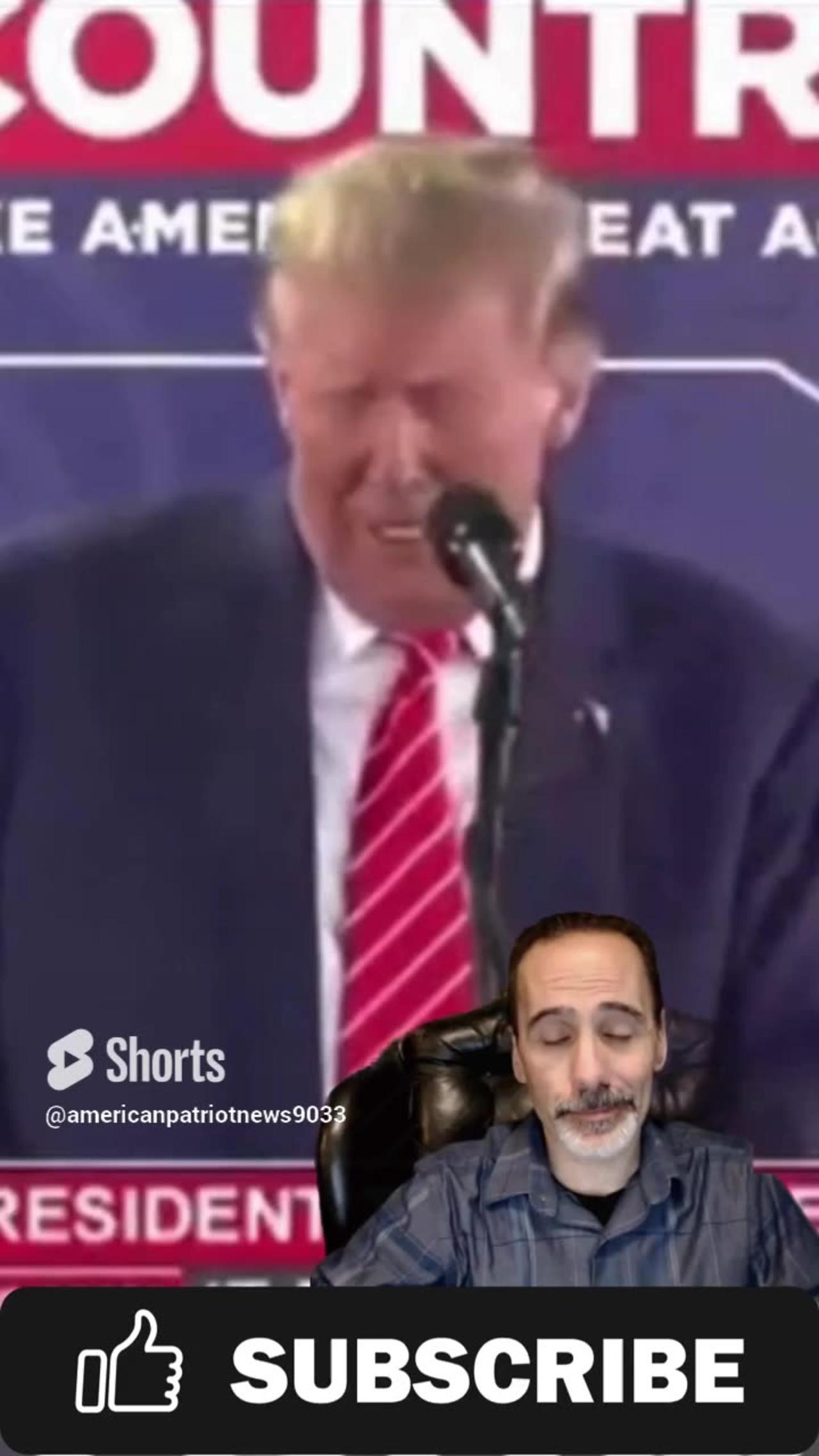 Trump imitating Biden holding a “press conference” is hilarious  #donaldtrump #comedy #joebiden