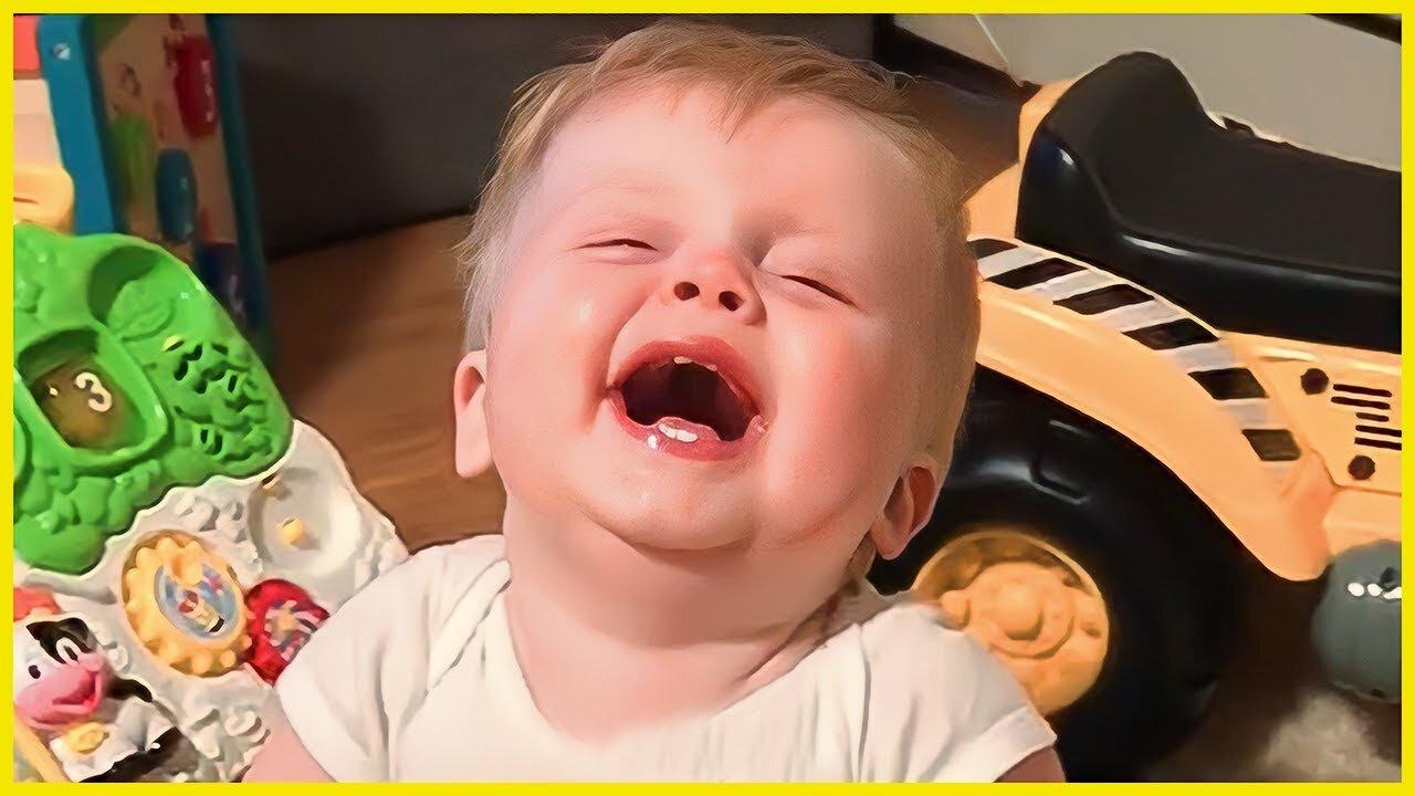 Cute And Funny Baby Laughing Hysterically Compilation __ 5-Minute Fails