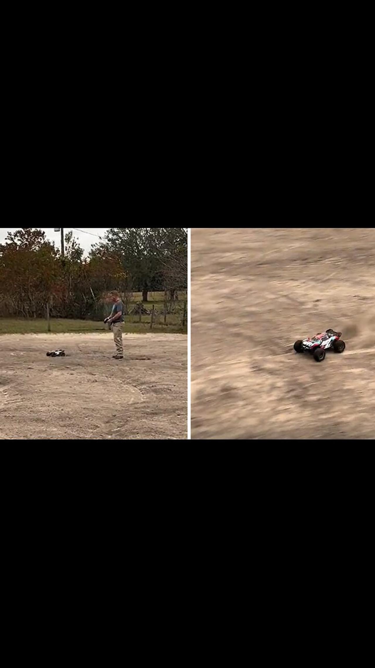 Dad gets an RC car for Christmas, slams son's ankle really hard with it