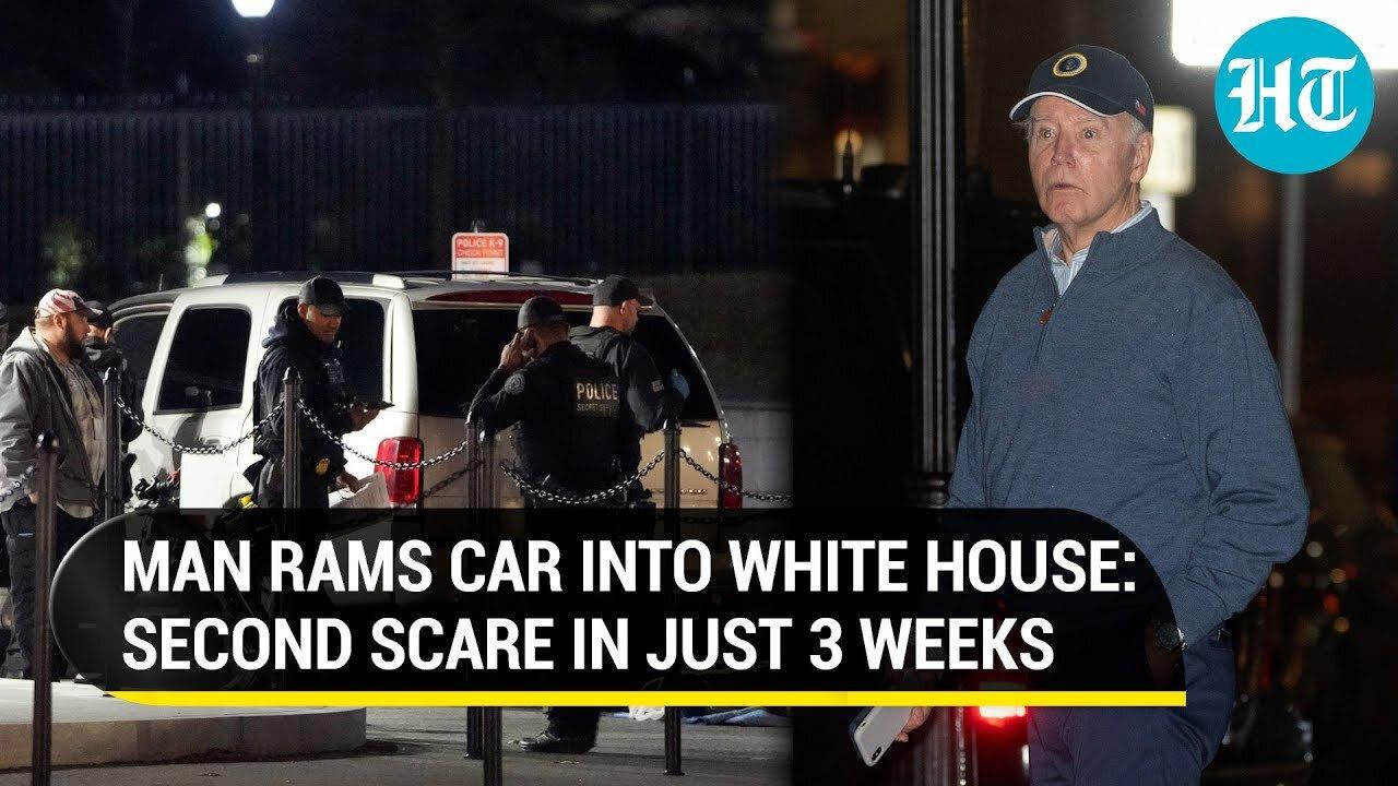 USA: Man Crashes Car Into White House Gate, Weeks After Vehicle Slammed Into Biden's Motorcade