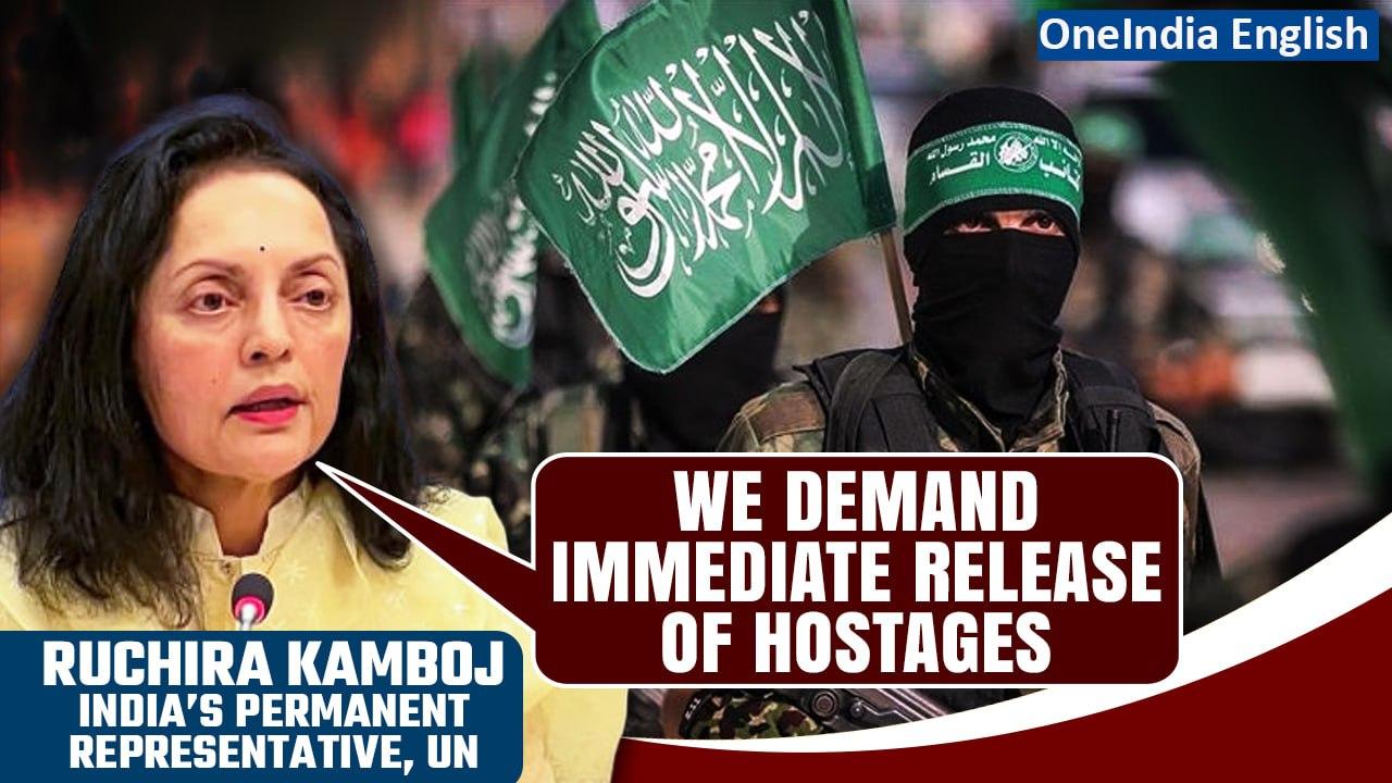 Ruchira Kamboj, India’s Permanent Representative at UN addresses Hamas hostage situation | Oneindia