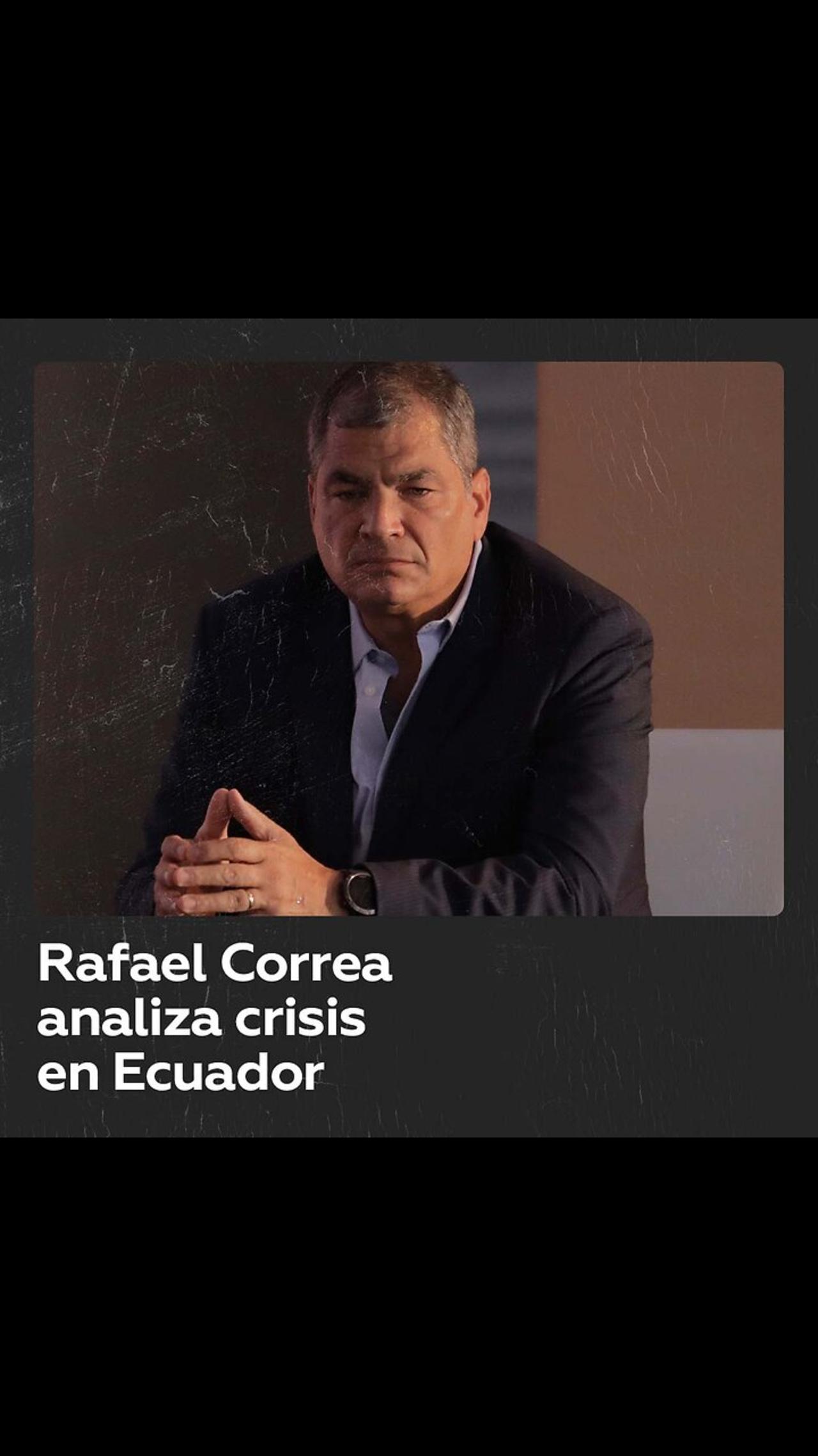 Rafael Correa analiza para RT en Español la situación en Ecuador