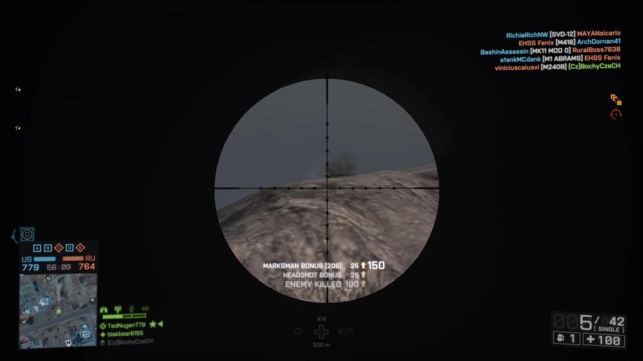 Battlefield 4-3 Headshots In A Row - One News Page VIDEO