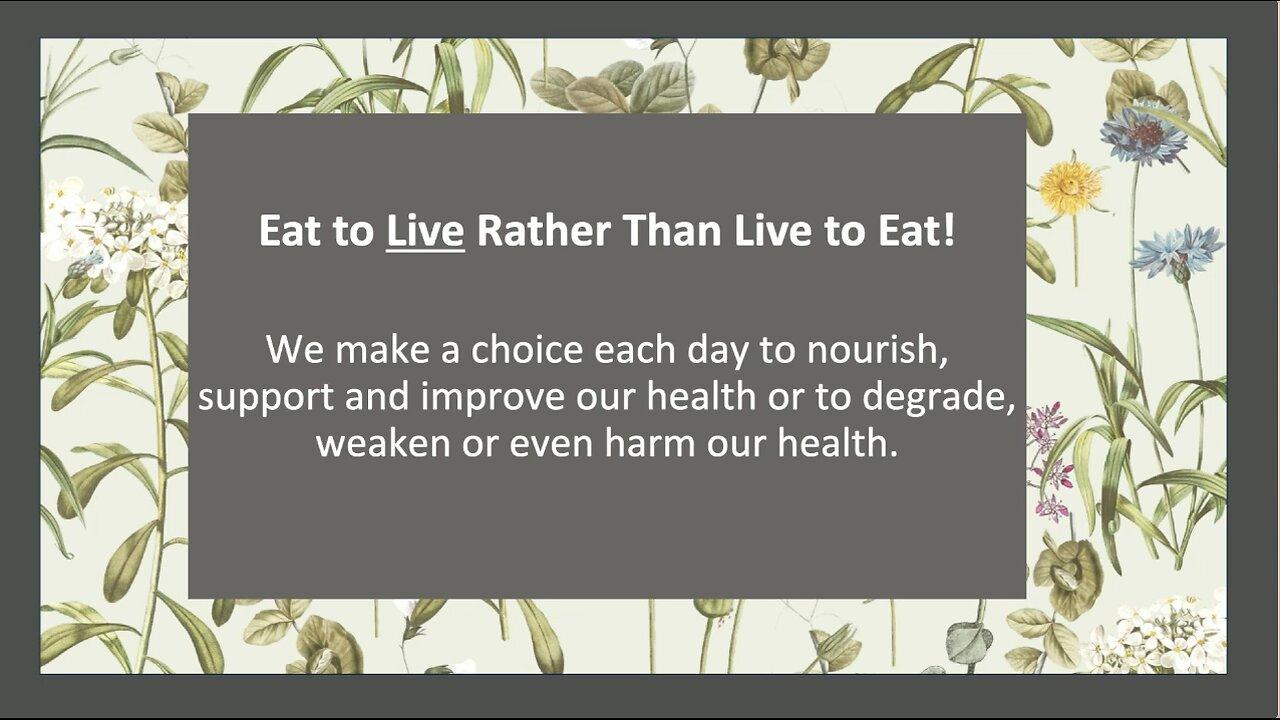 Doctor Jana Schmidt | “I Want To Encourage You To Eat To Live, Not Live To Eat”