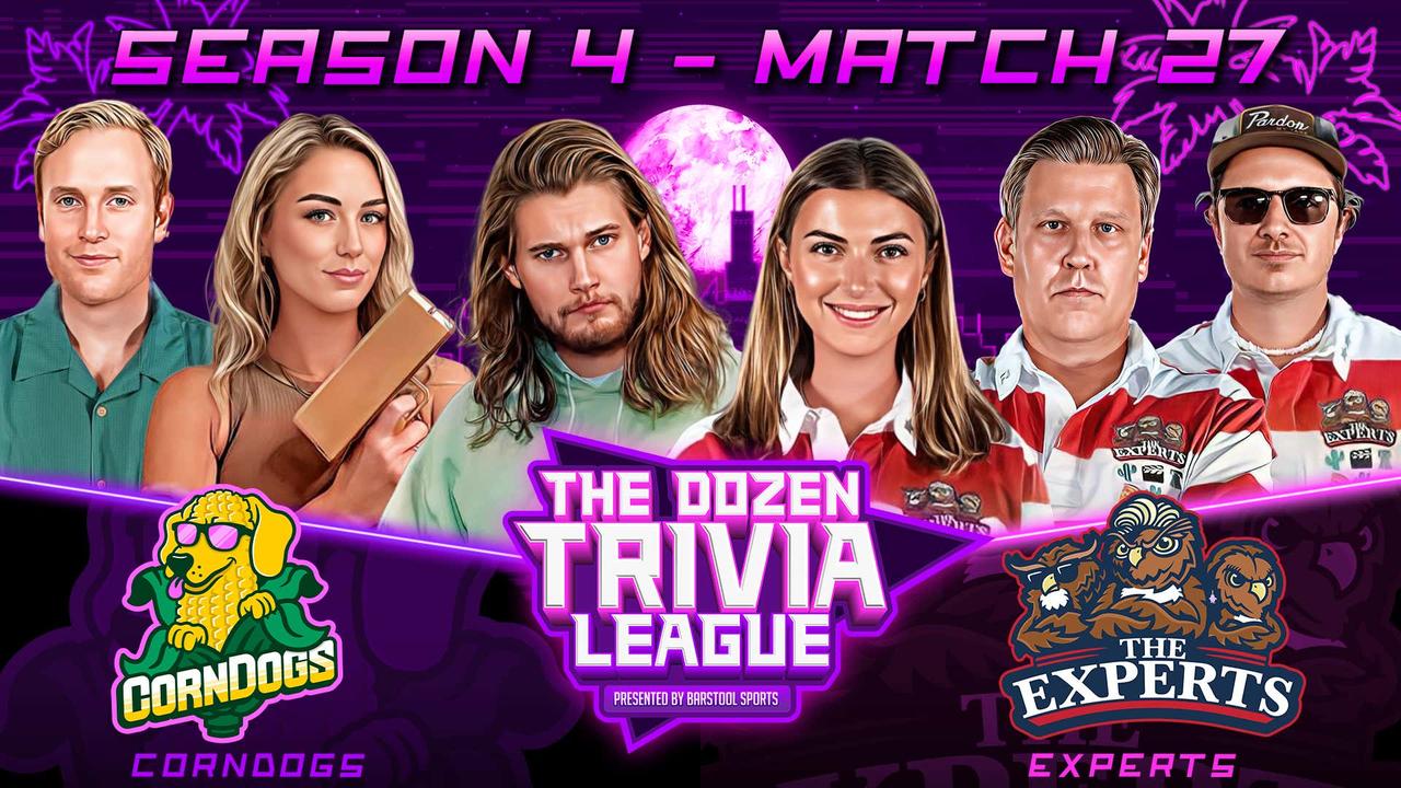 Fran, Brandon, PFT, & The Experts vs. CornDogs | Match 27, Season 4 - The Dozen Trivia League