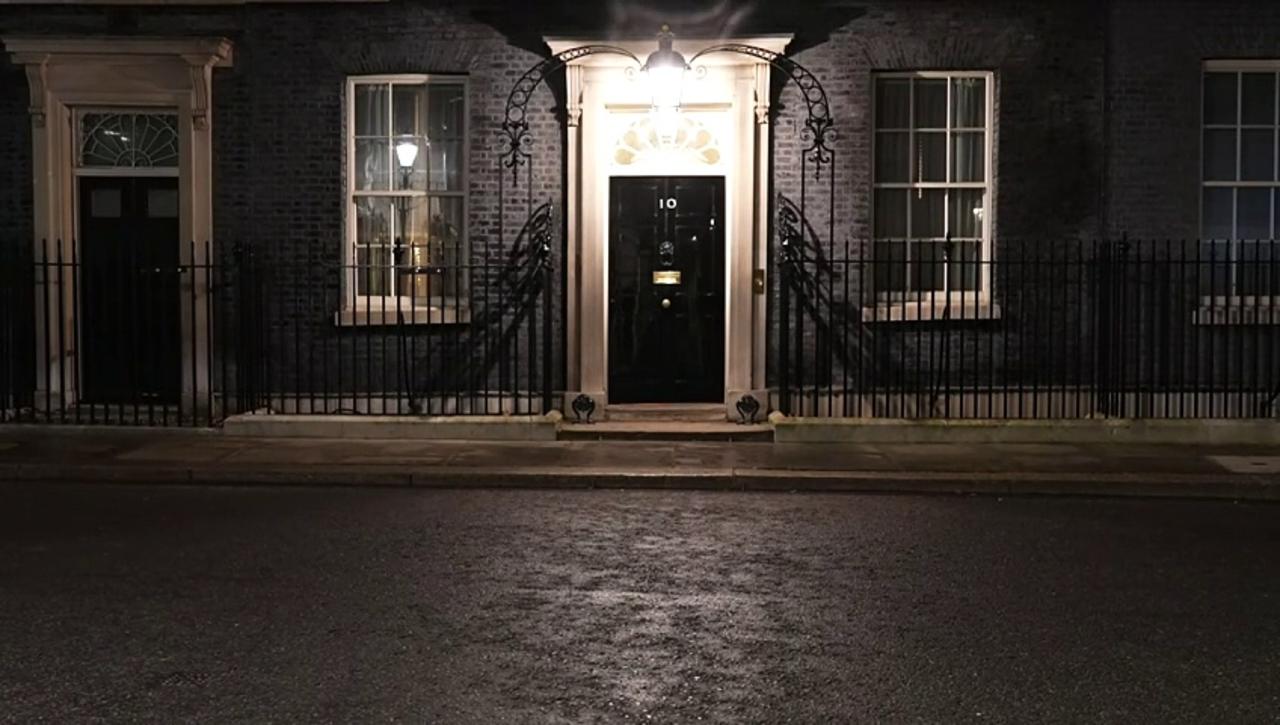 View of 10 Downing St as PM holds talks over Red Sea attacks