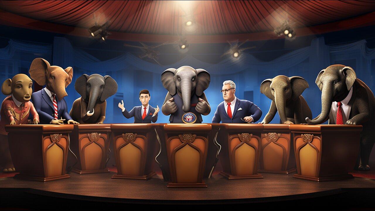 GOP Debate Live: Political Theatre 3000 w/Fake Trump 8:55 PM
