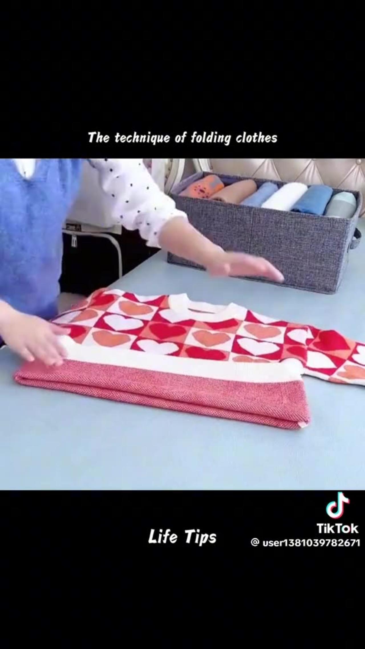 Easy folding clothes one news page video
