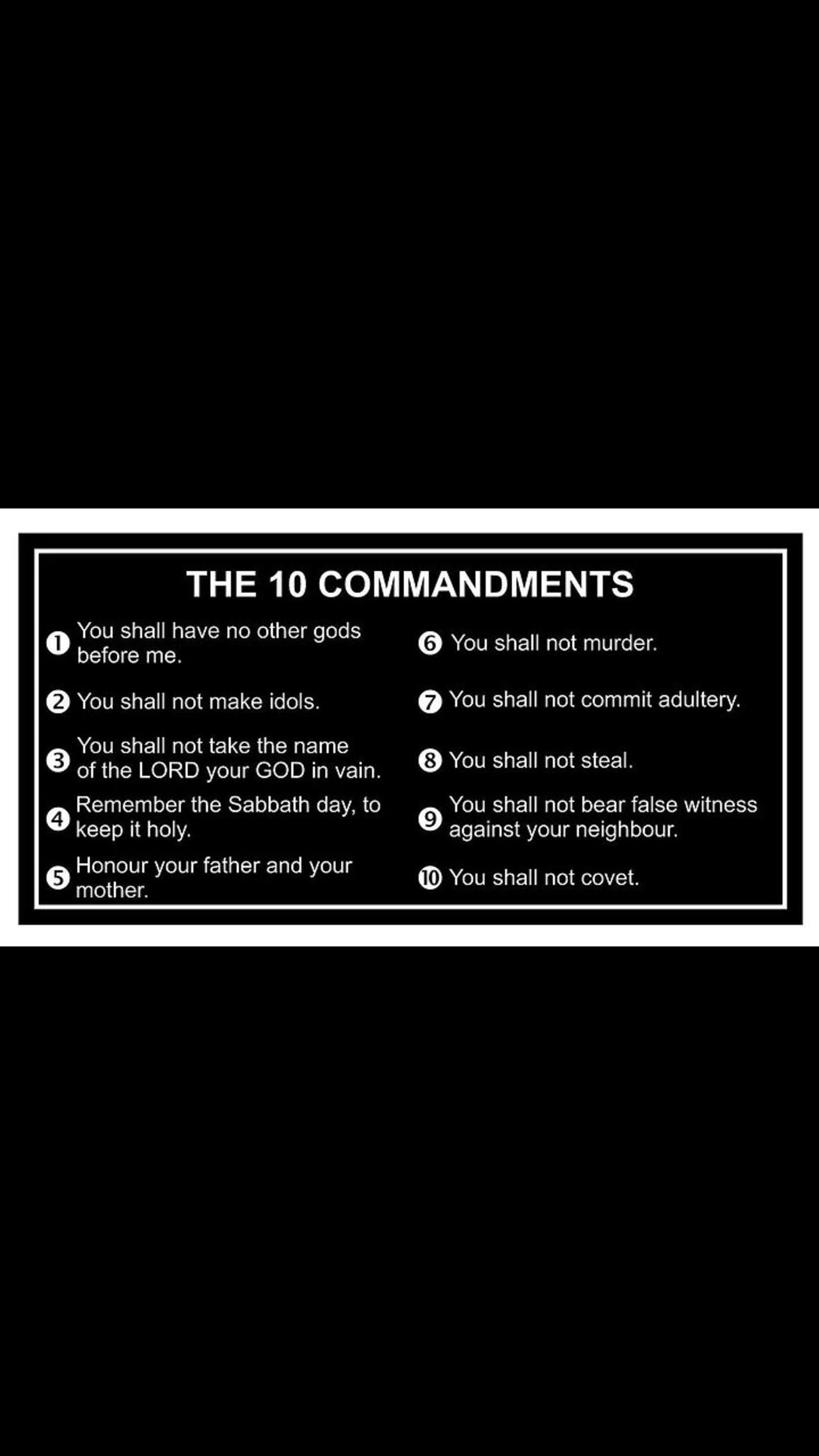 The 10 Commandments Part 6