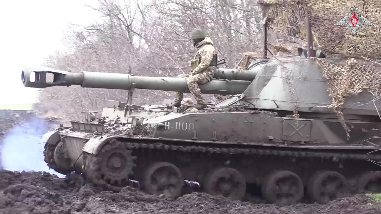 🔥Barrage fire tactics - self-propelled artillery in denazification operation