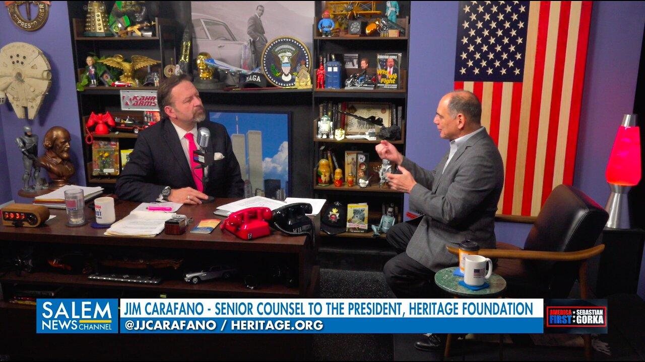 Lloyd Austin knows better: He's a disgrace. Jim Carafano with Sebastian Gorka on AMERICA First