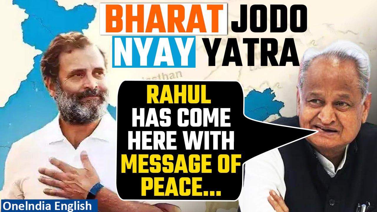 Bharat Jodo Nyay Yatra: Ashok Gehlot on Rahul Gandhi’s historic visit | Oneindia News