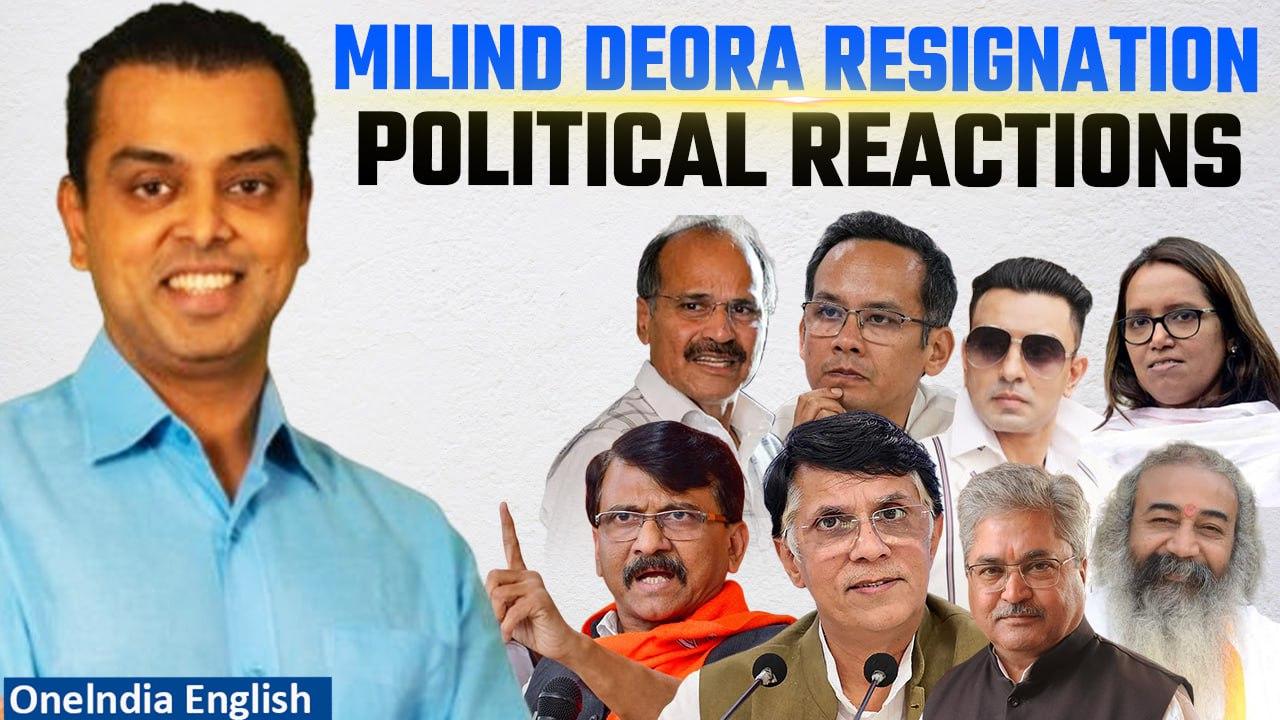 Milind Deora Resigns from Congress: Political Leaders React | Latest Updates