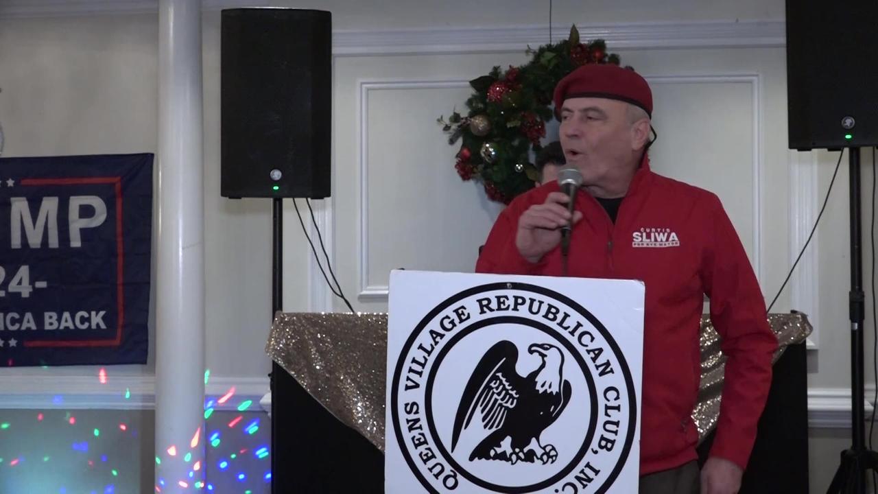 Curtis Sliwa Speaks at QVRC Holiday Party