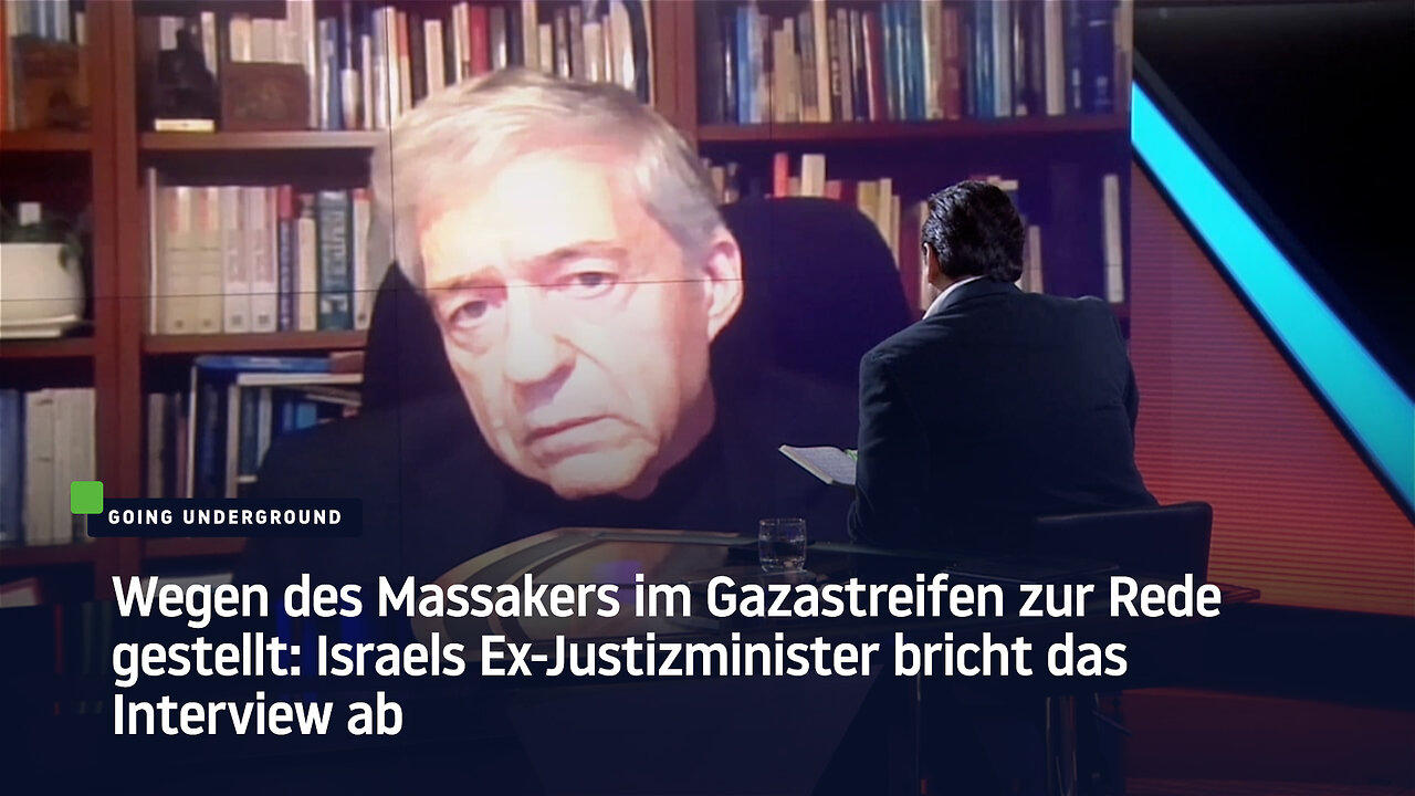 Wegen des Massakers im Gazastreifen: Israels Ex-Justizminister bricht das Interview ab