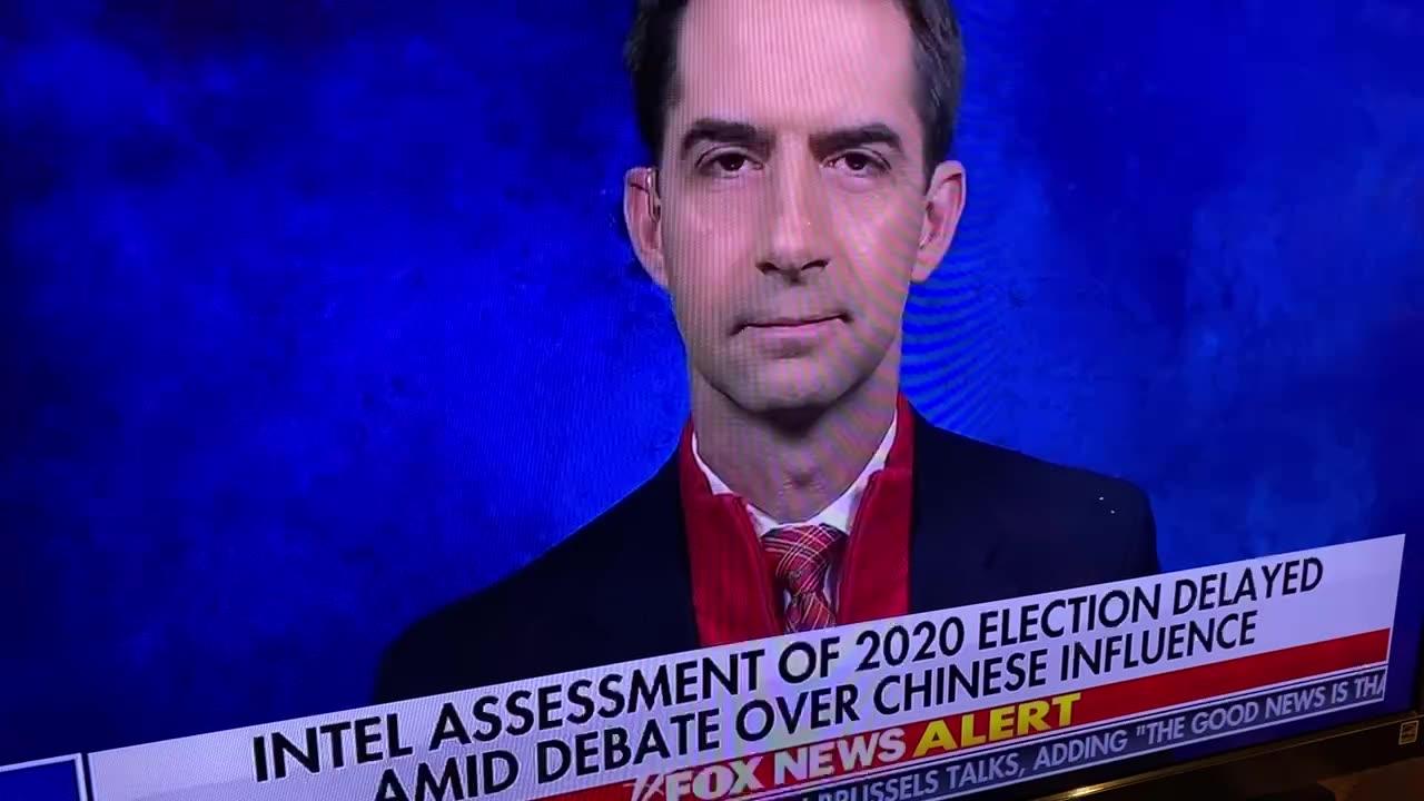 12/16/20 Fox News Intel Chynna interfered in election Tom Cotton